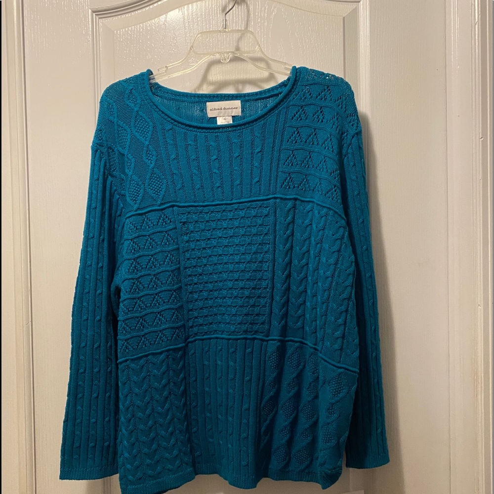 Sweater Mixed Stitch Patchwork Texture - Picture 5 of 11